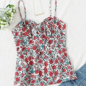 NWT. SHEIN floral cami top. Large